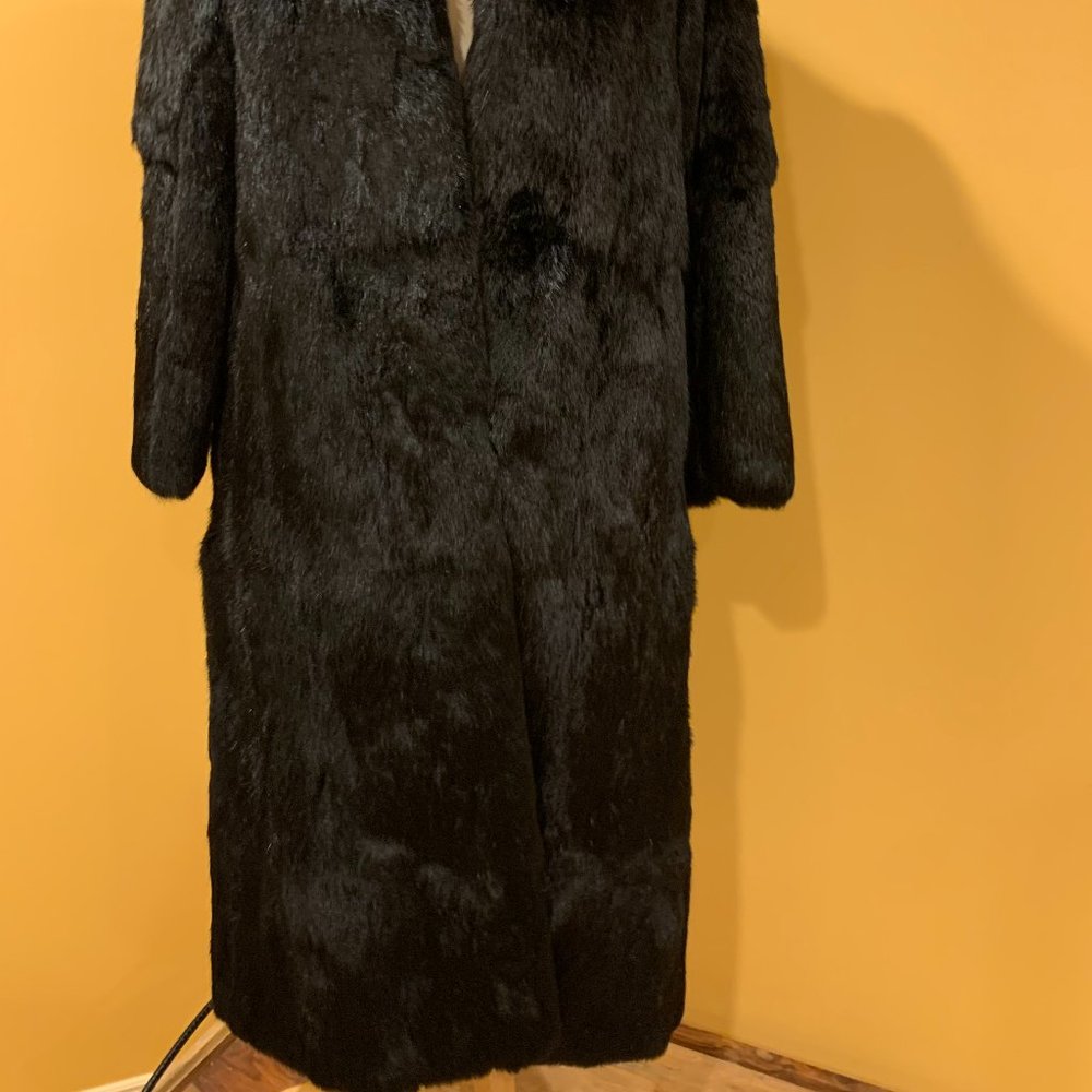 Genuine Rabbit Fur Coat - Picture 3 of 8